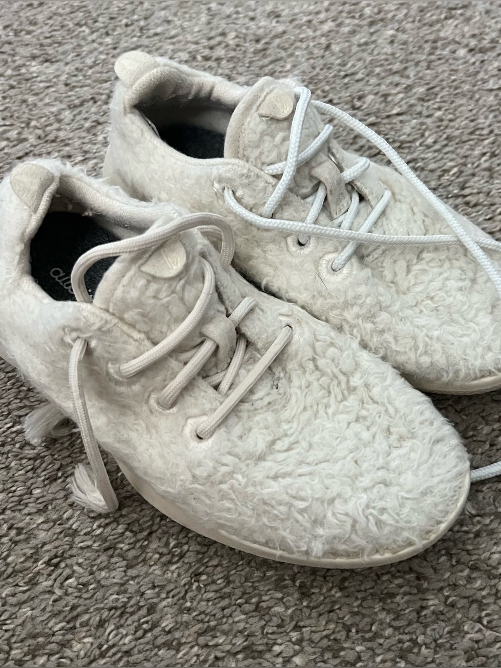 Allbirds Kids Cream Sherpa Sneakers Size 1